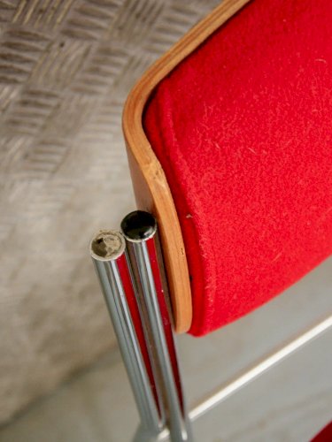 Alma, le lot de 6 chaises en laine N°515