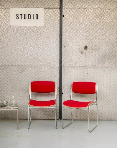 Alma, le lot de 6 chaises en laine N°515