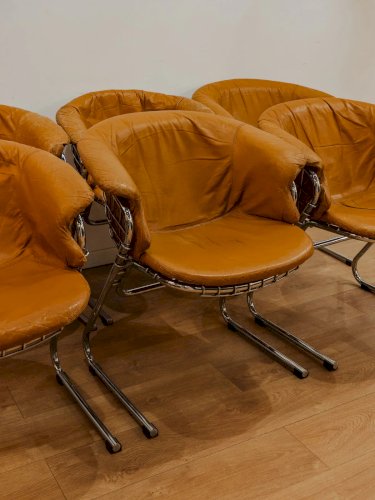 Alma, le lot de 6 chaises Flynn à Gastone Rinaldi N°1313