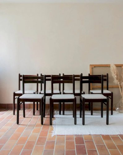 Alma, le lot de 7 chaises en velours côtelé N°968