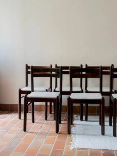 Alma, le lot de 7 chaises en velours côtelé N°968