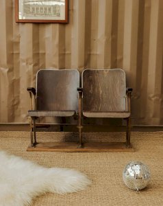 Alma, the wooden cinema folding seats N°1034