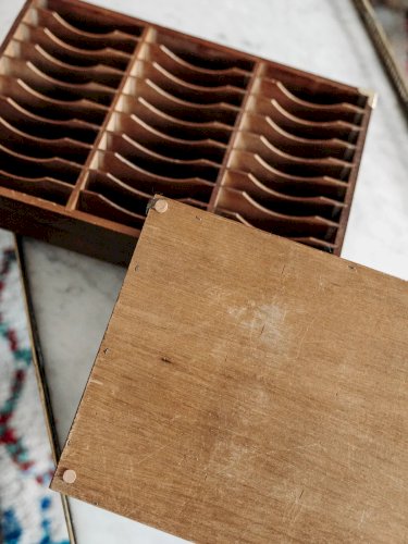 Ambroise, la paire de casiers en bois N°621