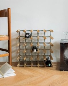 Ambroise, the metal and wood bottle holder No. 798