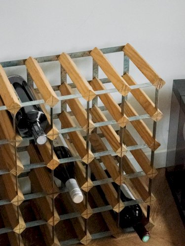 Ambroise, le porte-bouteilles en métal et bois N°798