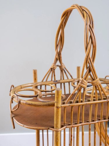 Ambroise, le range-bouteilles en rotin N°559