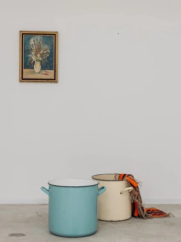 Ambroise, le seau émaillé bleu N°602