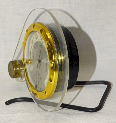 -ANCIEN APPAREIL METEOROLOGIQUE VINTAGE SFAM BAROMETRE THERMOMETRE XXe     D