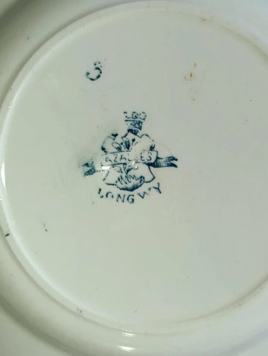 ancien assiette decor floral longwy modele azalees en bon etat