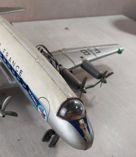 Ancien avien en tôle, Air France F-BGNK, Jouets Mont Blanc