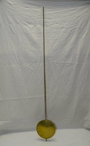 -  ANCIEN BALANCIER LENTILLE LAITON  TIGE NON PLIABLE  MOUVEMENT HORLOGE   D
