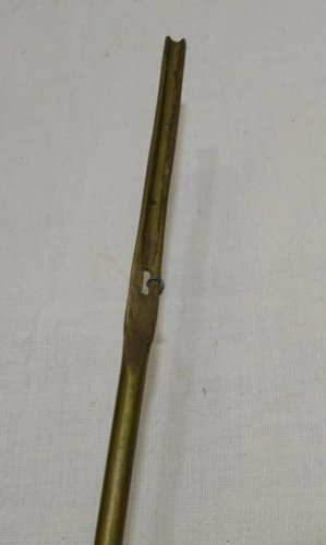 -  ANCIEN BALANCIER LENTILLE LAITON  TIGE NON PLIABLE  MOUVEMENT HORLOGE   D