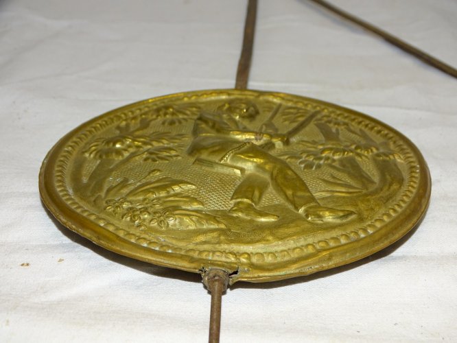 -ANCIEN BALANCIER  PENDULE COMTOISE CHAINE D'ARPENTEUR HOMME SUR Balançoire    D