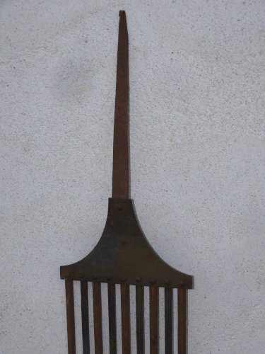 -ANCIEN BALANCIER POUR MOUVEMENT HORLOGE PENDULE COMTOISE ANCIENNE  DECO   D