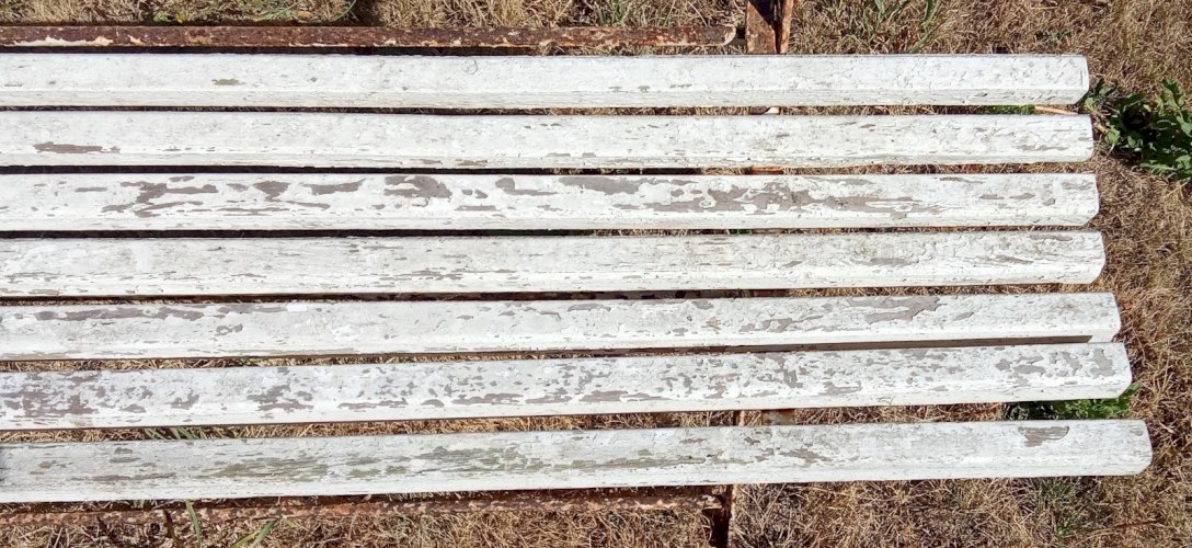 Ancien Banc Jardin Pliant Lattes Bois extérieur Mobilier jardin ancien