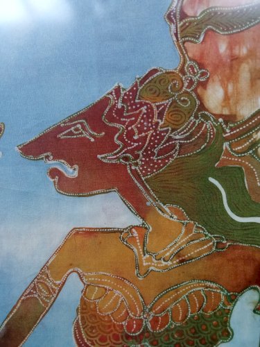 Ancien batik Indonésie Indonésien Tissu Décoré Art Traditionnel Asiatique