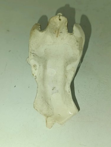 ancien benitier en porcelaine (19eme siecle) angelot en bon etat