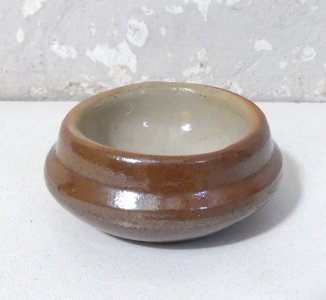 ancien beurrier en grès vintage