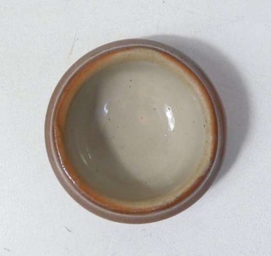 ancien beurrier en grès vintage