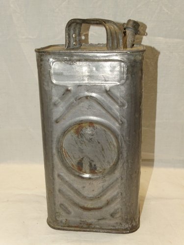-ANCIEN BIDON D'ESSENCE BP en METAL avec RESTAURATIONS ANCIENNES COLLECTION   D