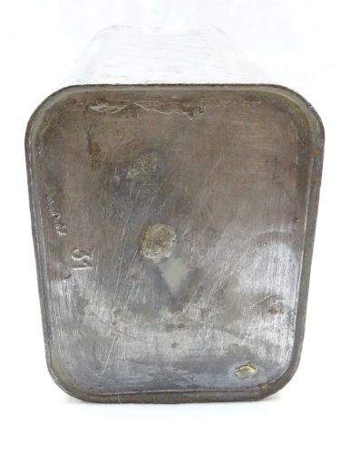 -ANCIEN BIDON D'ESSENCE BP en METAL avec RESTAURATIONS ANCIENNES COLLECTION   D