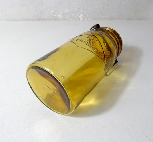 ancien bocal ambre pour bistrot épicerie vintage - café de l'épargne -