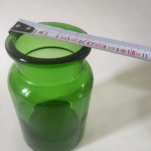 Ancien Bocal en verre, fabriqué en Belgique