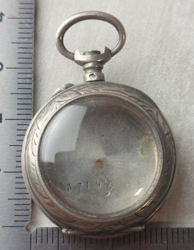 Ancien boîtier pour montre gousset, en argent ^