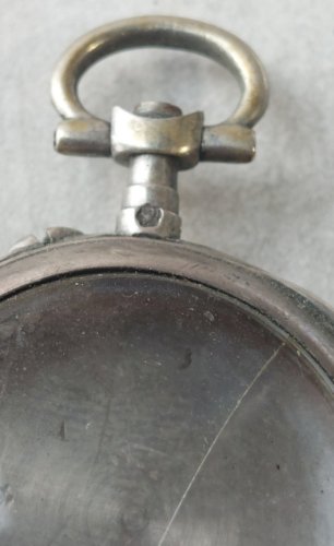 Ancien boîtier pour montre gousset, en argent ^