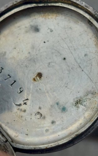 Ancien boîtier pour montre gousset, en argent ^