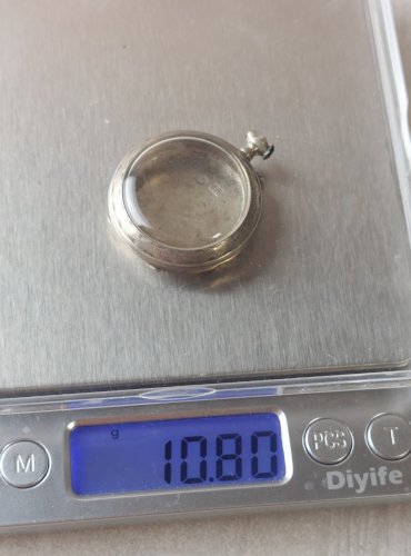 Ancien boîtier pour montre gousset, en argent ^