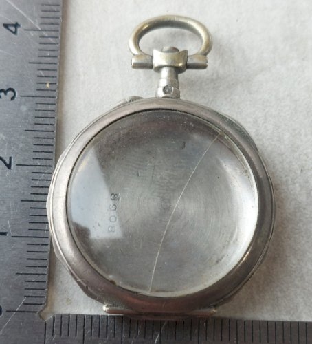 Ancien boîtier pour montre gousset, en argent ^