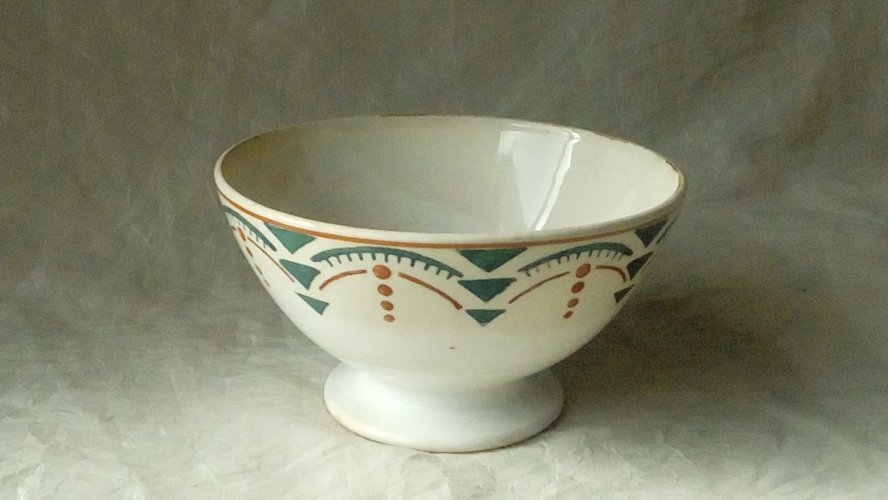 ANCIEN BOL EN FAIENCE HBCM MODELE SUCCAO ANNEES 1920*