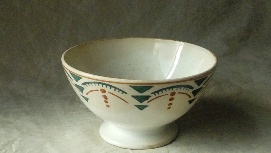 ANCIEN BOL EN FAIENCE HBCM MODELE SUCCAO ANNEES 1920*