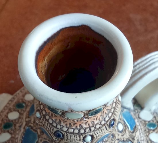 Ancien Bougeoir À Main Céramiste Paul Dordet Bormes-les-Mimosas Art Déco