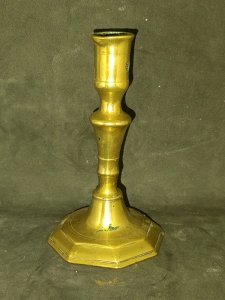 antique bronze candlestick 19th century in good condition
