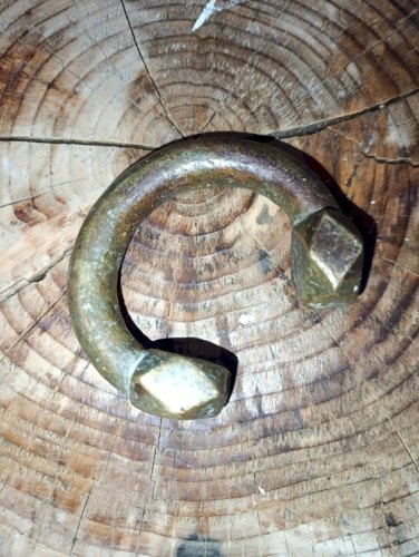 ancien bracelet africain en bronze dit desclave en bon etat