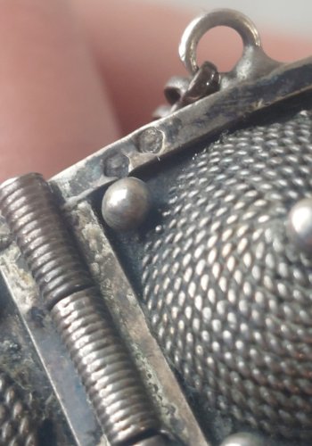 Ancien bracelet / manchette, ethnique / berbère, en argent