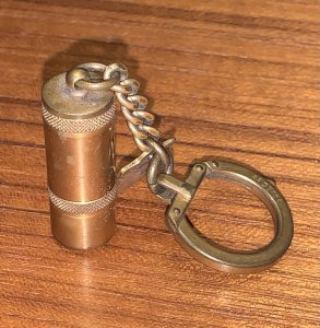 ancien briquet à essence flaminaire en laiton porte clef fonctionne
