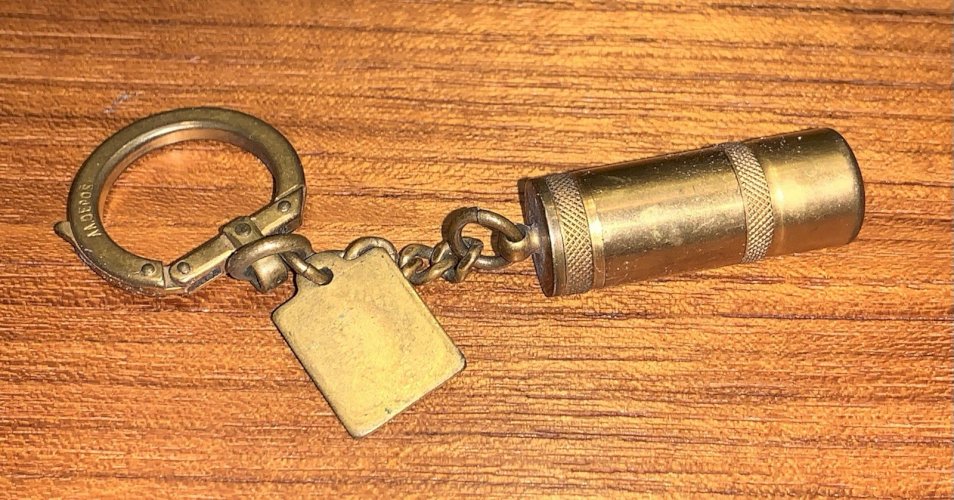 ancien briquet à essence flaminaire en laiton porte clef fonctionne