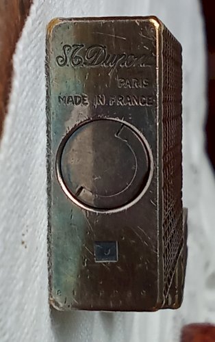 Ancien Briquet Collection Dupont Métal Argenté Monogramme PB PR/Objet Du Fumeur