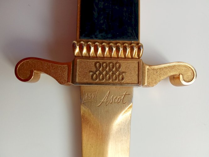 Ancien Briquet Coupe Papier ouvre-lettre florentin A.S.R Ascot  Collection