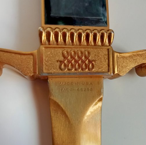 Ancien Briquet Coupe Papier ouvre-lettre florentin A.S.R Ascot  Collection