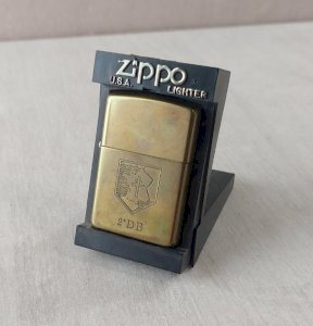 Old lighter, decoration 2nd Armored Division, 1994, Zippo