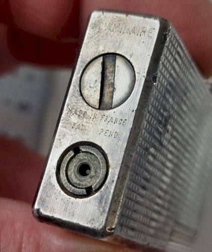 Ancien briquet, en métal argenté, Flaminaire, vintage