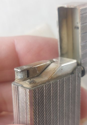 Ancien briquet, en métal argenté, Flaminaire, vintage