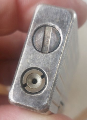 Ancien briquet, en métal argenté, Flaminaire, vintage