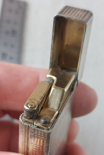 Ancien briquet, en métal argenté, Flaminaire, vintage