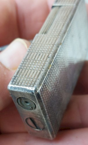 Ancien briquet, en métal argenté, Flaminaire, vintage