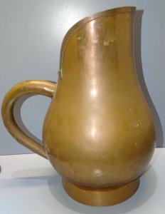 - ANTIQUE COPPER BOWL DOVETAIL ASSEMBLY DECORATIVE UMBRELLA STAND D